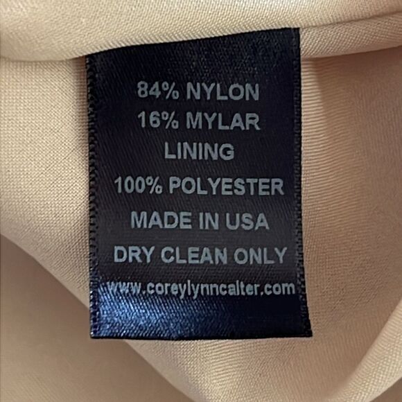 Corey Lynn Calter Anthropologie Metallic Lace Skater Mini Dress XS - Picture 13 of 13